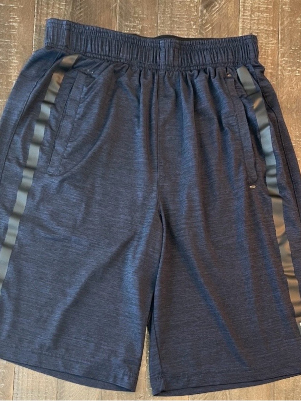 LEG3ND Gym Shorts Youth Small Dark Blue Performance Activewear Lightweight